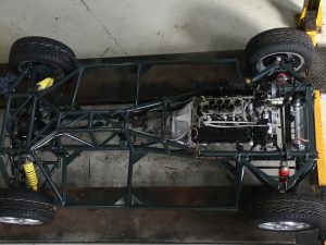 TVR Chimaera chassis restoration with engine